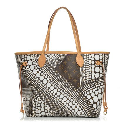 Louis Vuitton Monogram Kusama Waves Neverfull MM White 1 of 8
