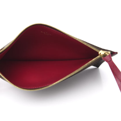 Louis Vuitton Monogram Felicie Chain Wallet Zippered Insert Fuchsia 5 of 6