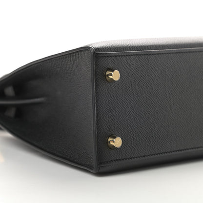 Hermes Epsom Kelly Sellier 25 Black 9 of 12