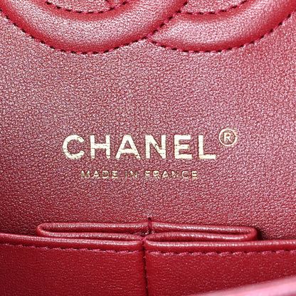 Chanel Iridescent Caviar Quilted Medium Double Flap Pink 5 of 9