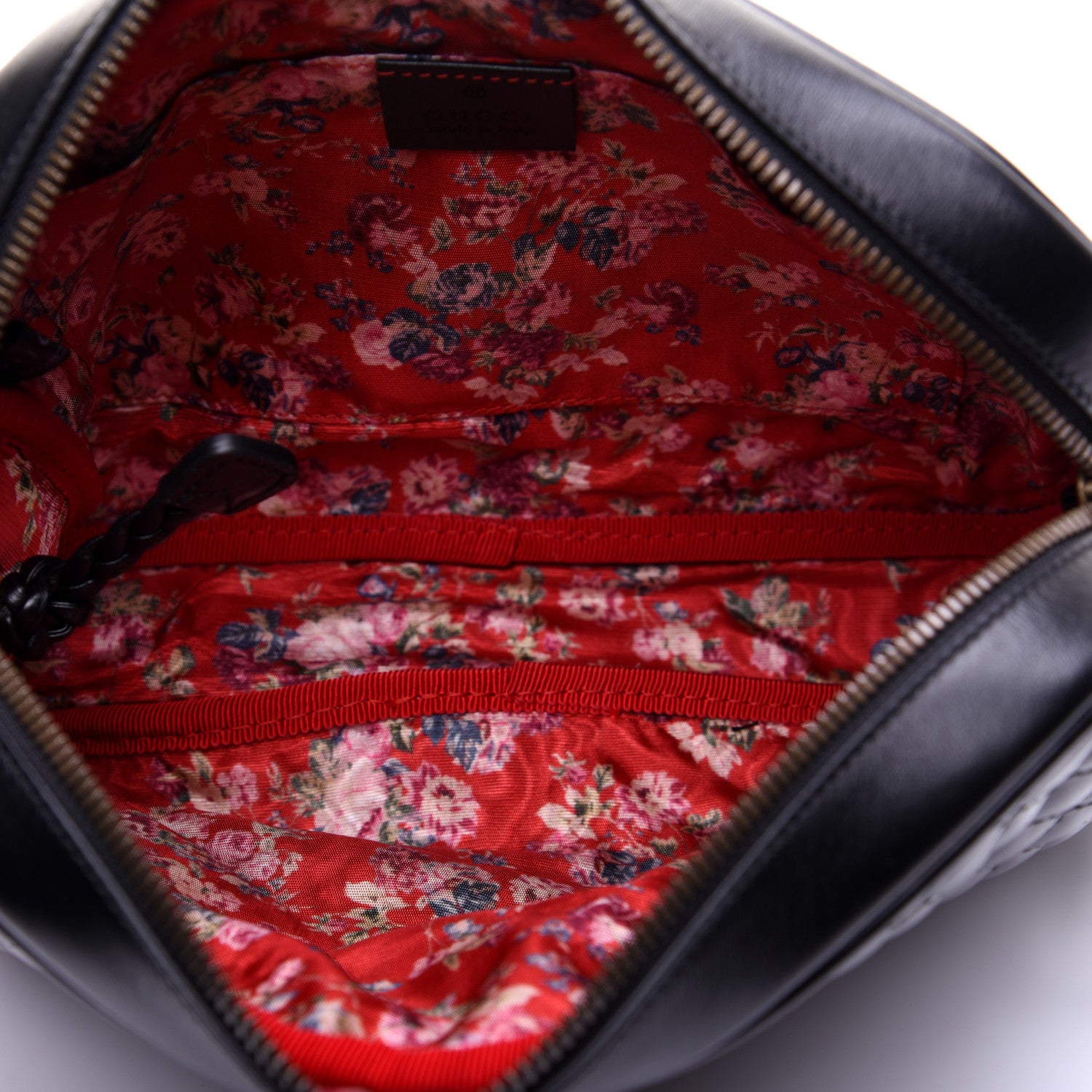 Gucci Calfskin Web Trapuntata Small GG Shoulder Bag Black 5 of 11