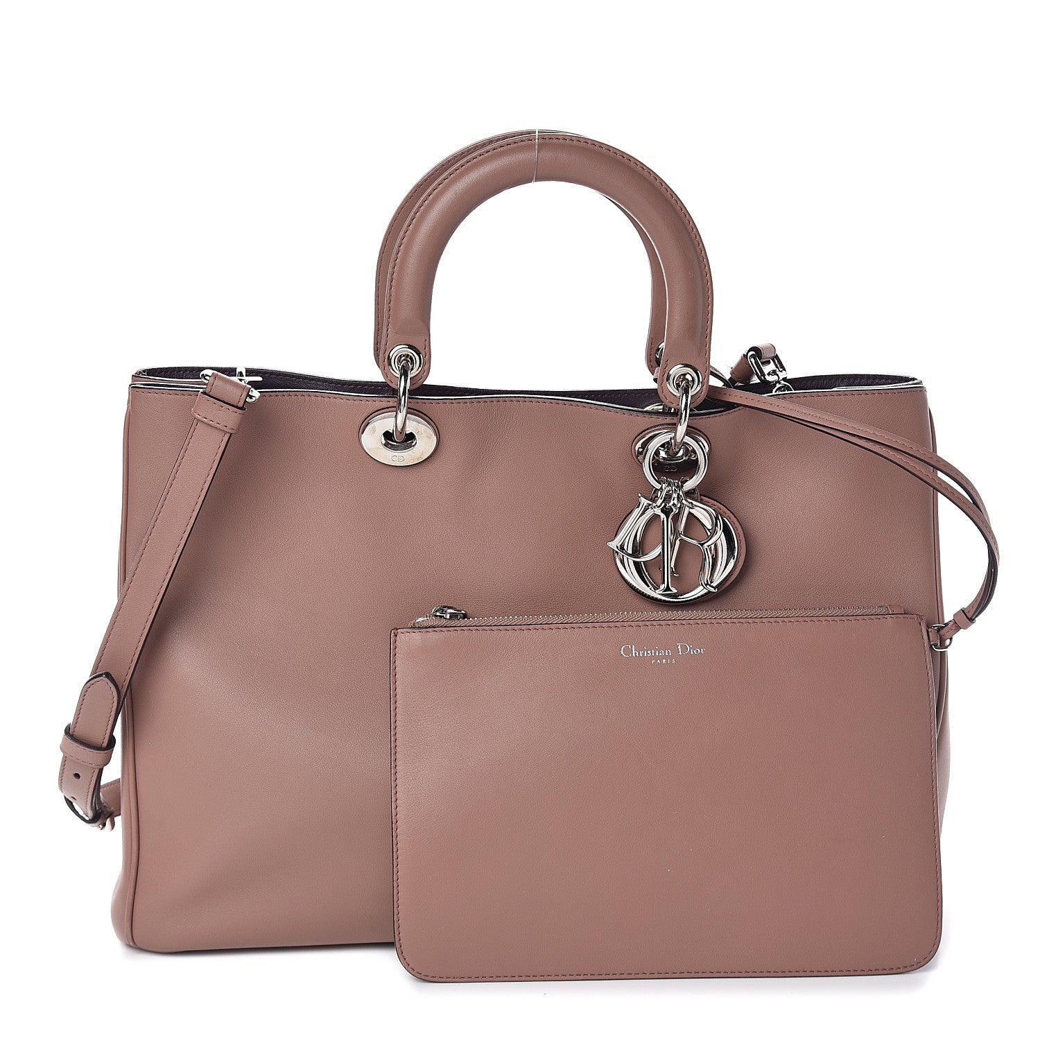 Christian Dior Smooth Calfskin Large Diorissimo Tote Petale 1 of 8