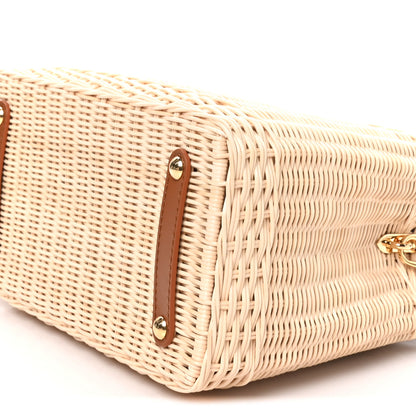 Louis Vuitton Rattan Calfskin Capucines BB Tan 9 of 10