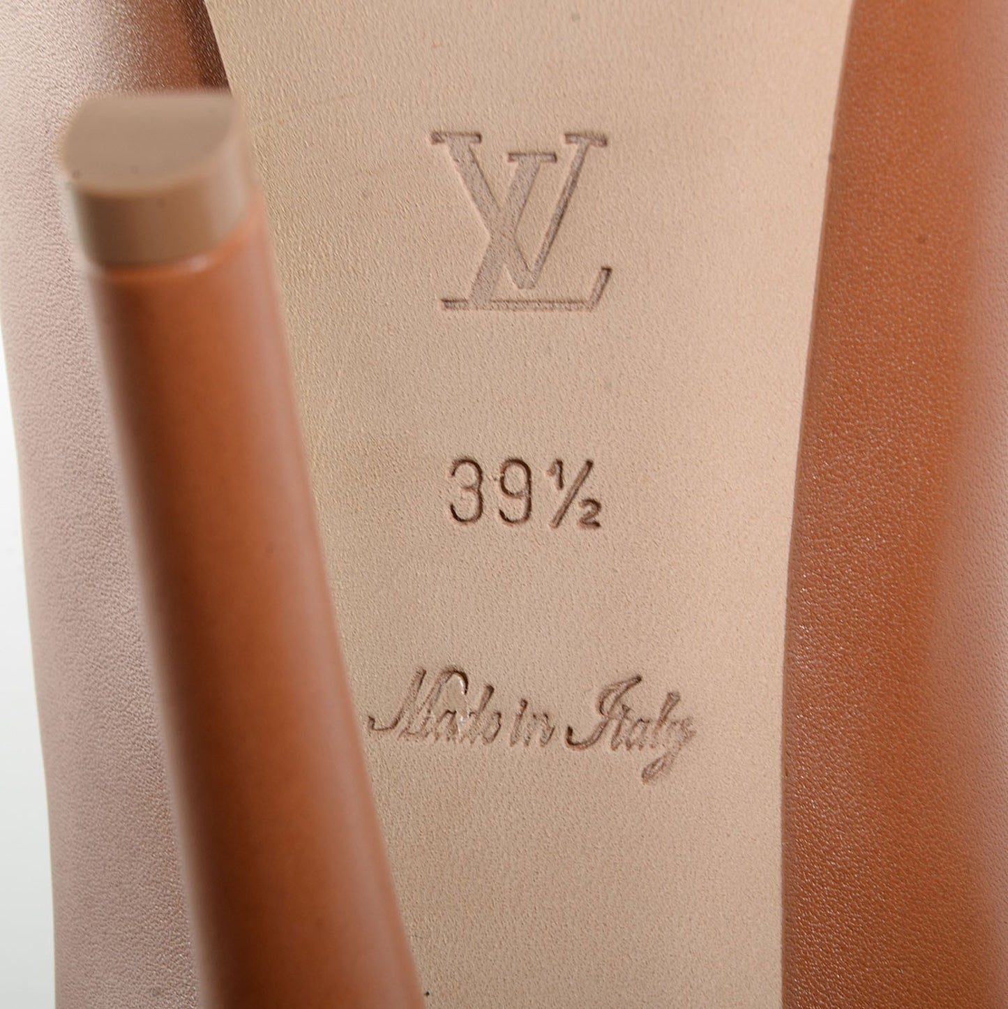 Smooth Calfskin Oh Really Peep Toe Pumps 39.5 Tan