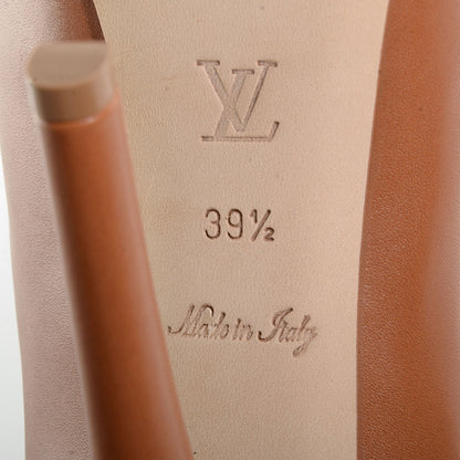 Louis Vuitton Smooth Calfskin Oh Really Peep Toe Pumps 39.5 Tan 6 of 6