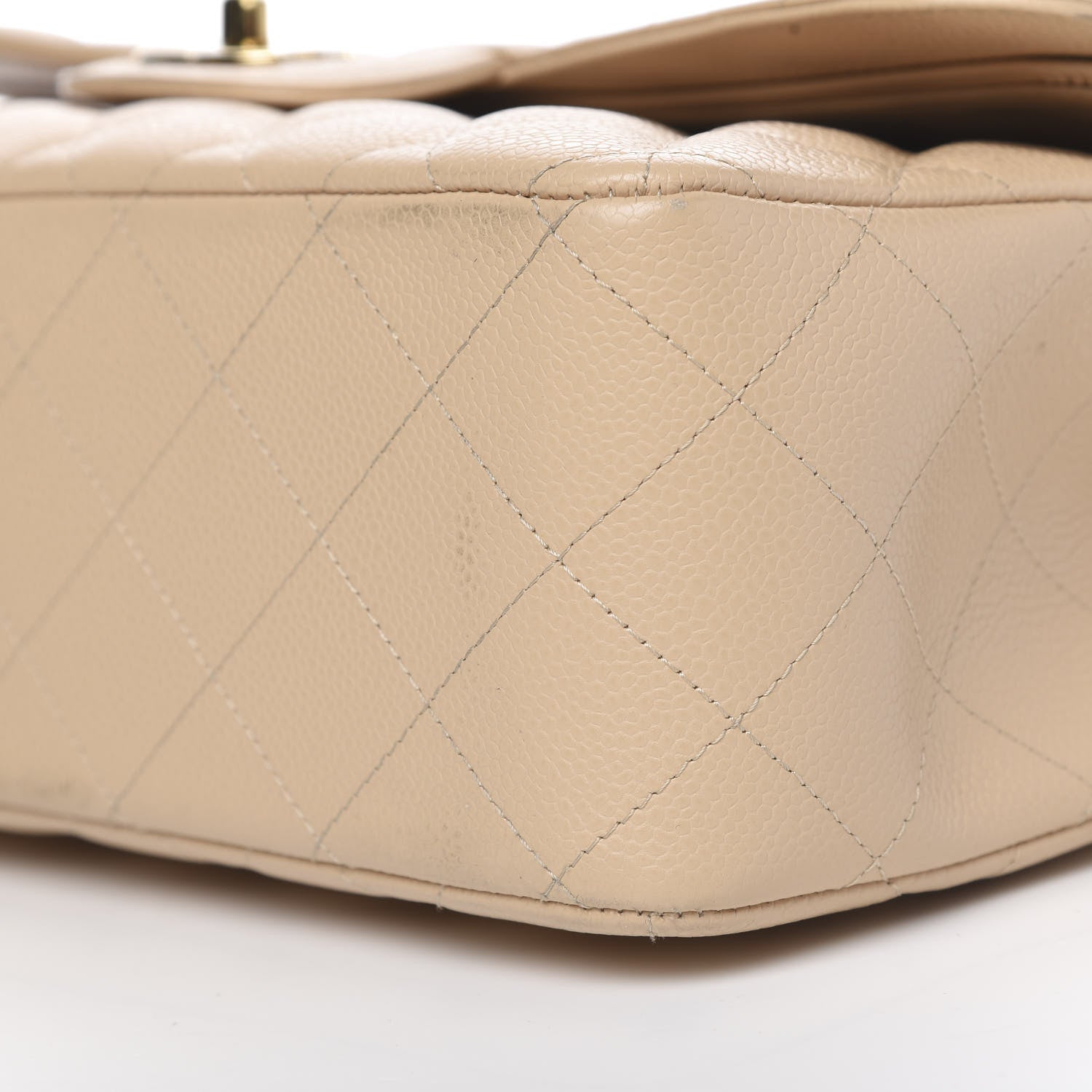 Chanel Caviar Quilted Jumbo Double Flap Beige Clair 13 of 15