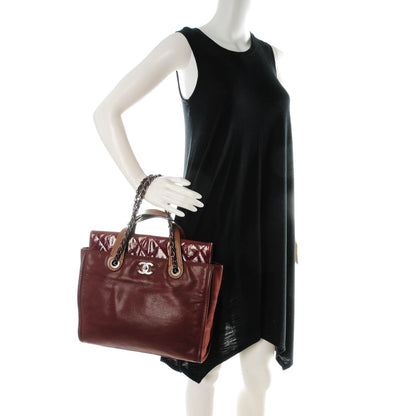 Chanel Iridescent Glazed Calfskin In The Mix Tote Bordeaux 2 of 9