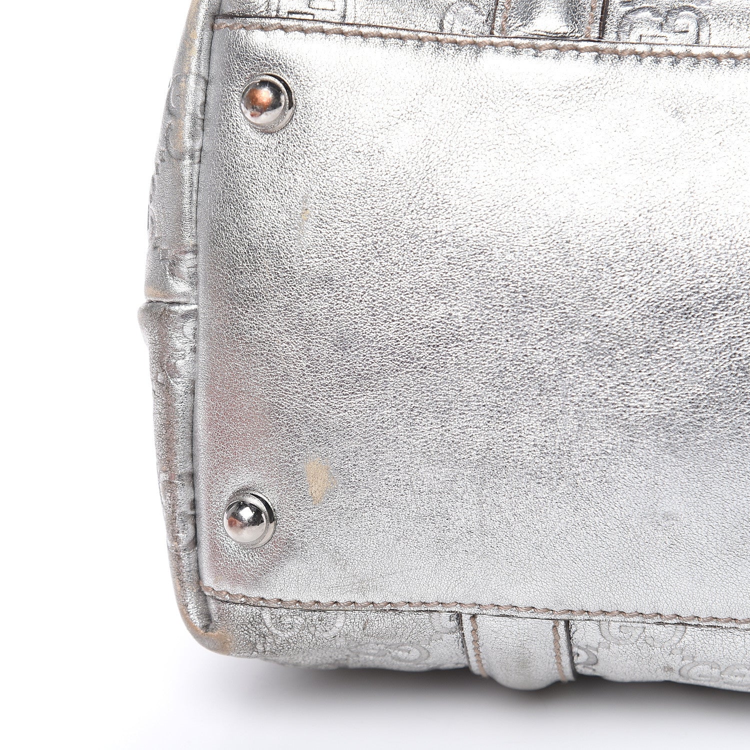 Gucci Guccissima Medium Britt Tote Silver 11 of 16