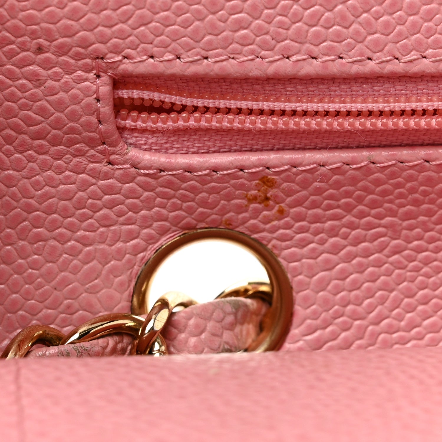 Chanel Caviar Quilted Medium Double Flap Light Pink 16 of 16