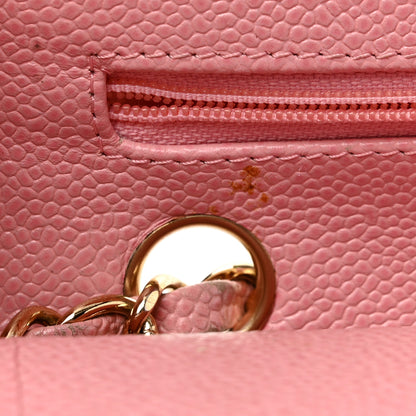 Chanel Caviar Quilted Medium Double Flap Light Pink 16 of 16