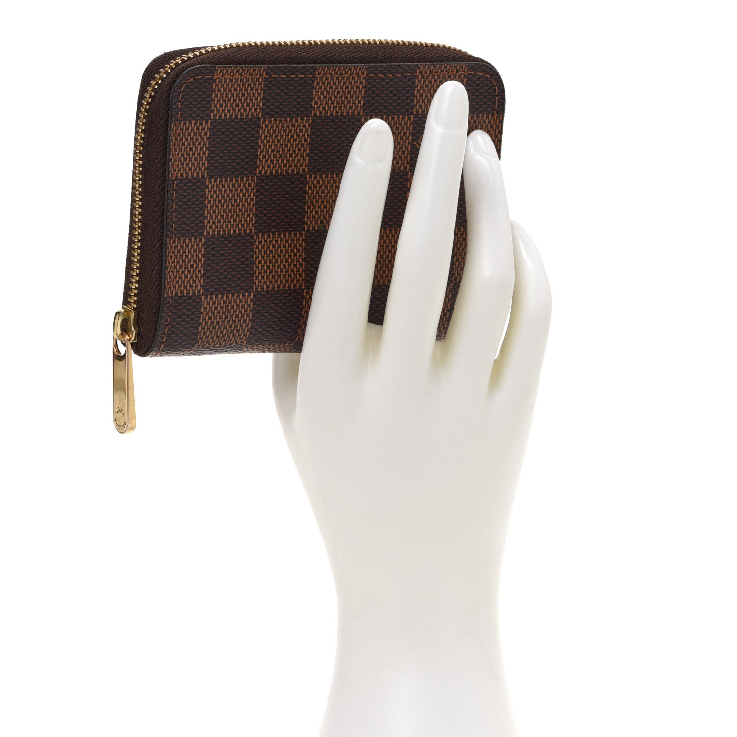 Louis Vuitton Damier Ebene Zippy Coin Purse 2 of 7