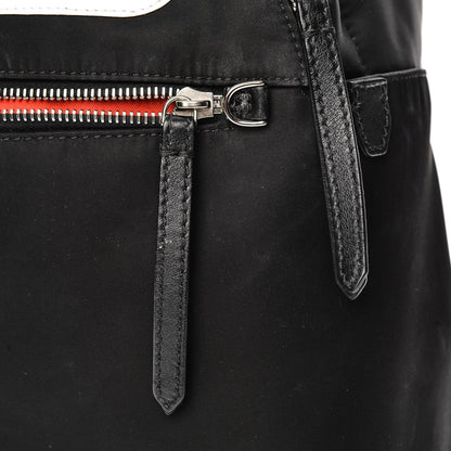 Fendi Nylon Vitello Fox Goat Fur Monster Eyes Mini Backpack Black Multicolor Sky 11 of 14