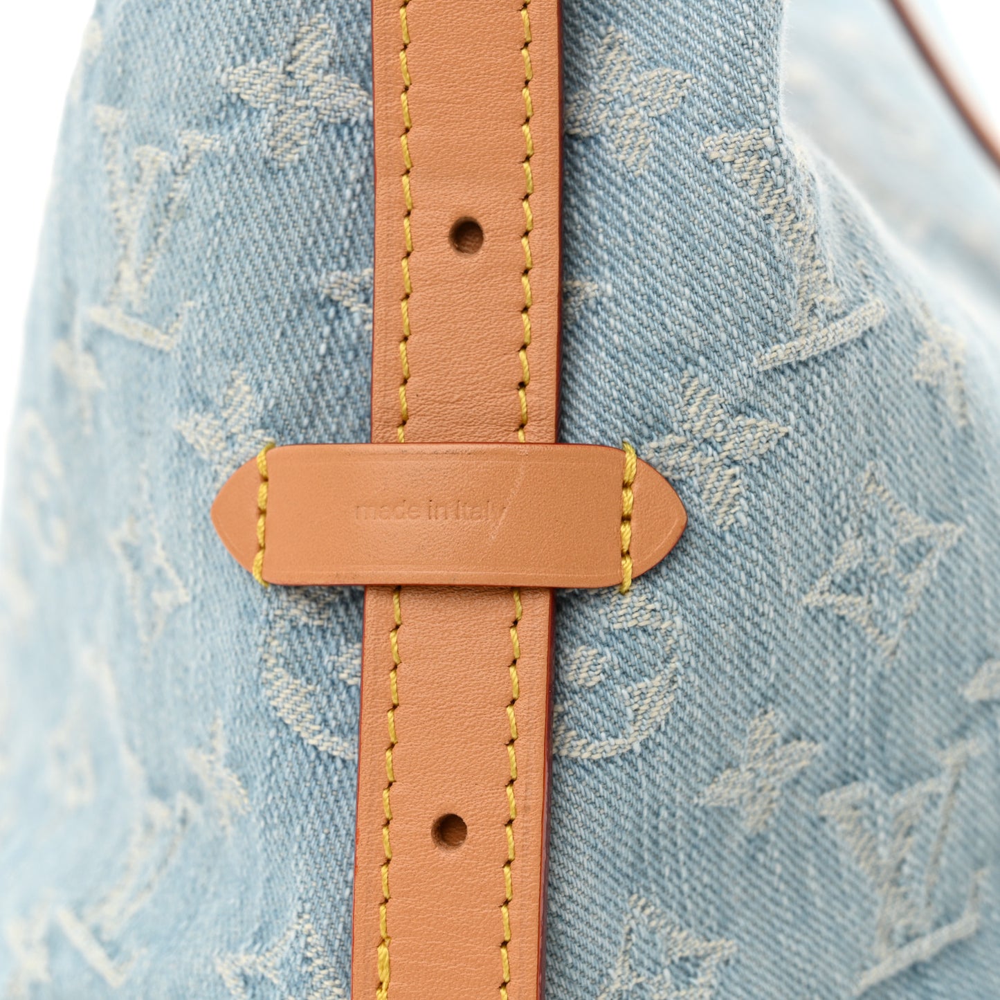 Monogram Denim CarryAll PM Sky Blue