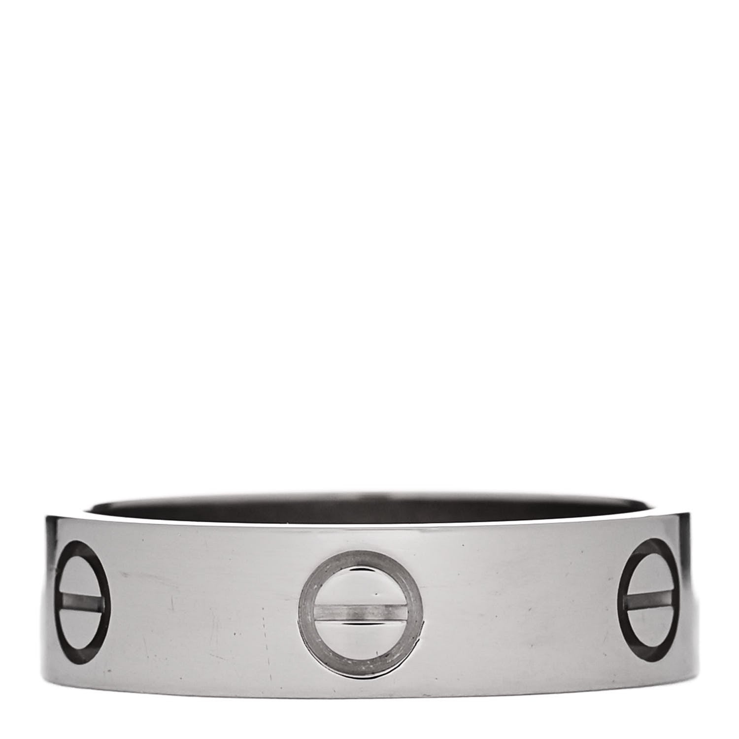 Cartier 18K White Gold 5.5mm LOVE Ring 59 8.75 1 of 5