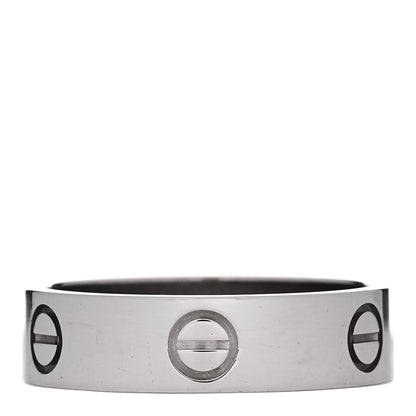 Cartier 18K White Gold 5.5mm LOVE Ring 59 8.75 1 of 5