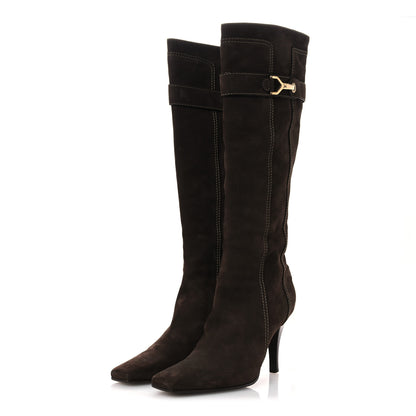 Louis Vuitton Suede High Boots 40 Brown 4 of 12