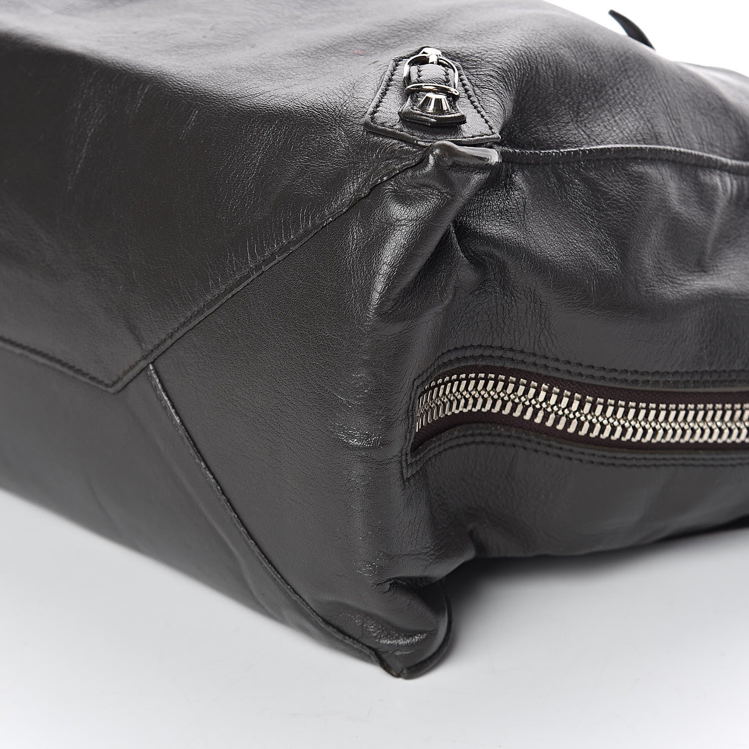 Balenciaga Veau Papier A4 Zip Around Tote Coffee 9 of 11