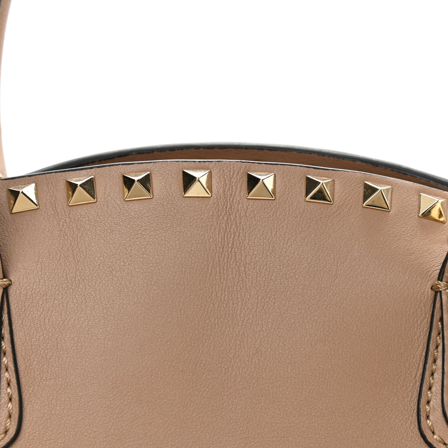 Valentino Garavani Vitello Rockstud Dome Shopper Alpaca 11 of 15