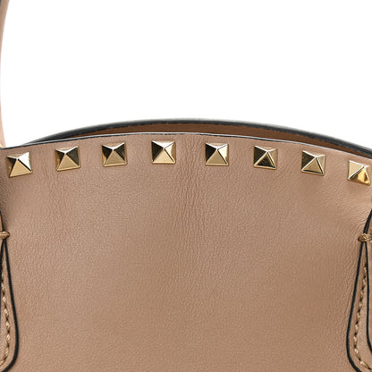 Valentino Garavani Vitello Rockstud Dome Shopper Alpaca 11 of 15