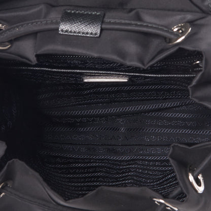 Prada Tessuto Nylon Saffiano Small Backpack Black 6 of 8