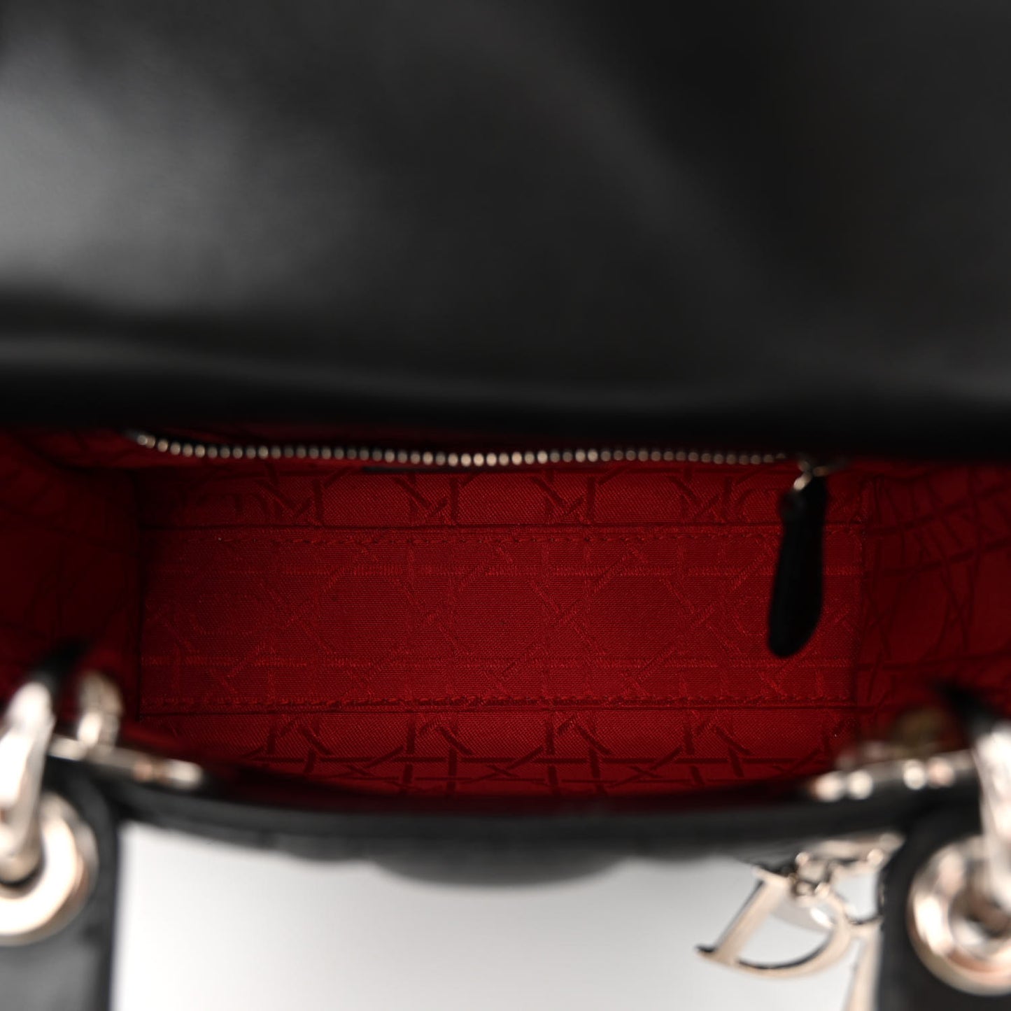 Lambskin Cannage Mini Lady Dior Black