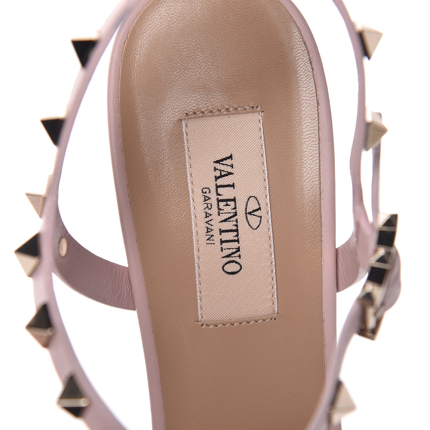 Calfskin Rockstud 60mm City Sandals 40 Water Rose