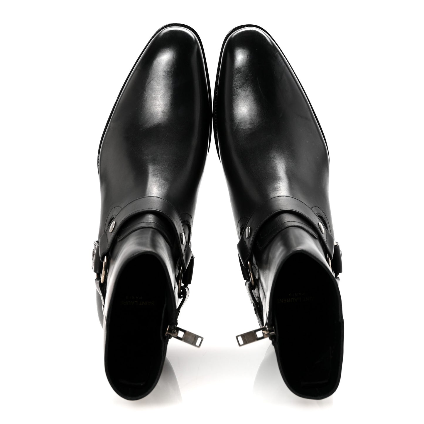 Calfskin Mens Wyatt Marrakesh Harness Ankle Boots 44 Black