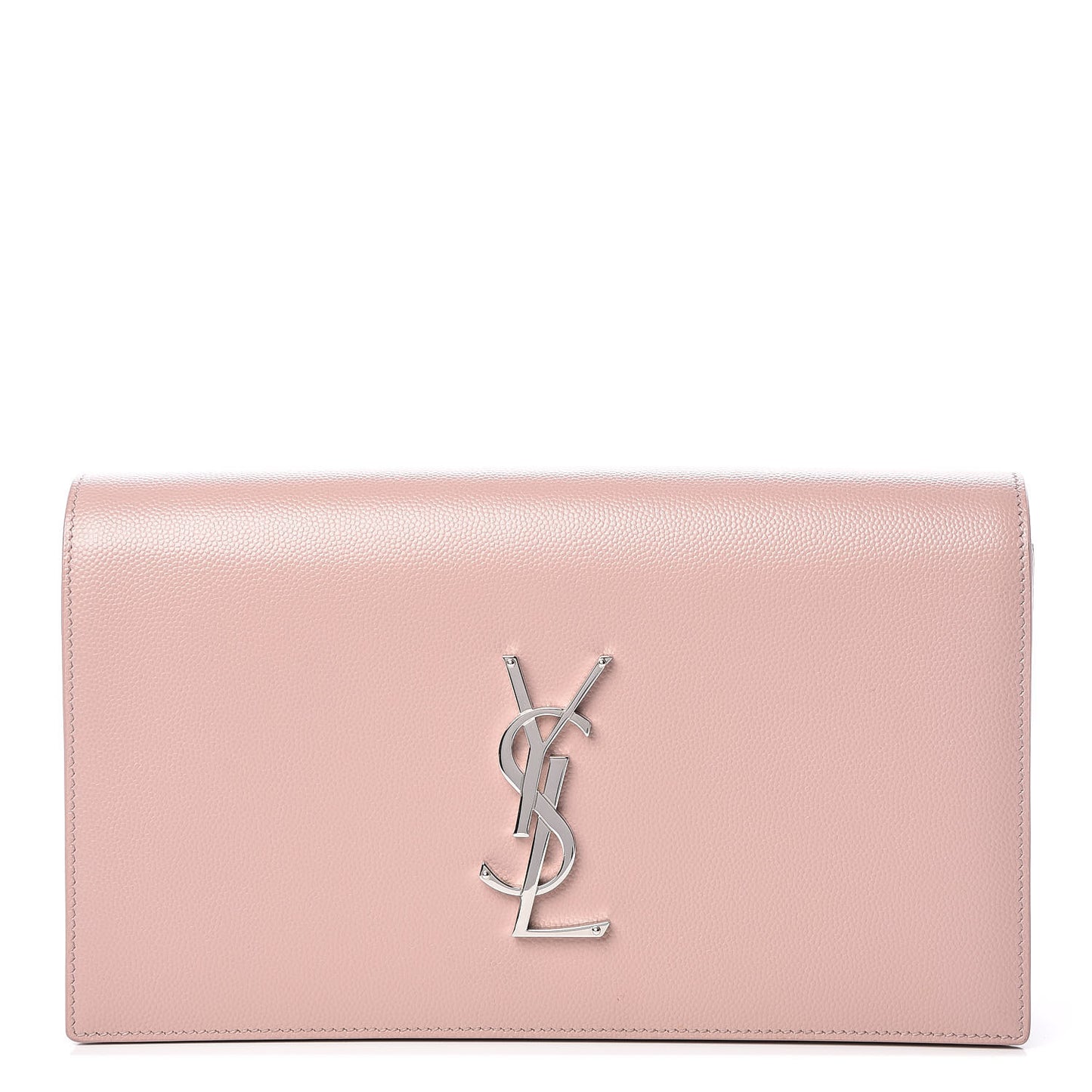 Grain De Poudre Classic Kate Monogram Clutch Pale Pink