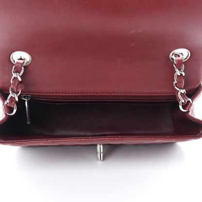 Chanel Lambskin Quilted Mini Rectangular Flap Burgundy 5 of 13