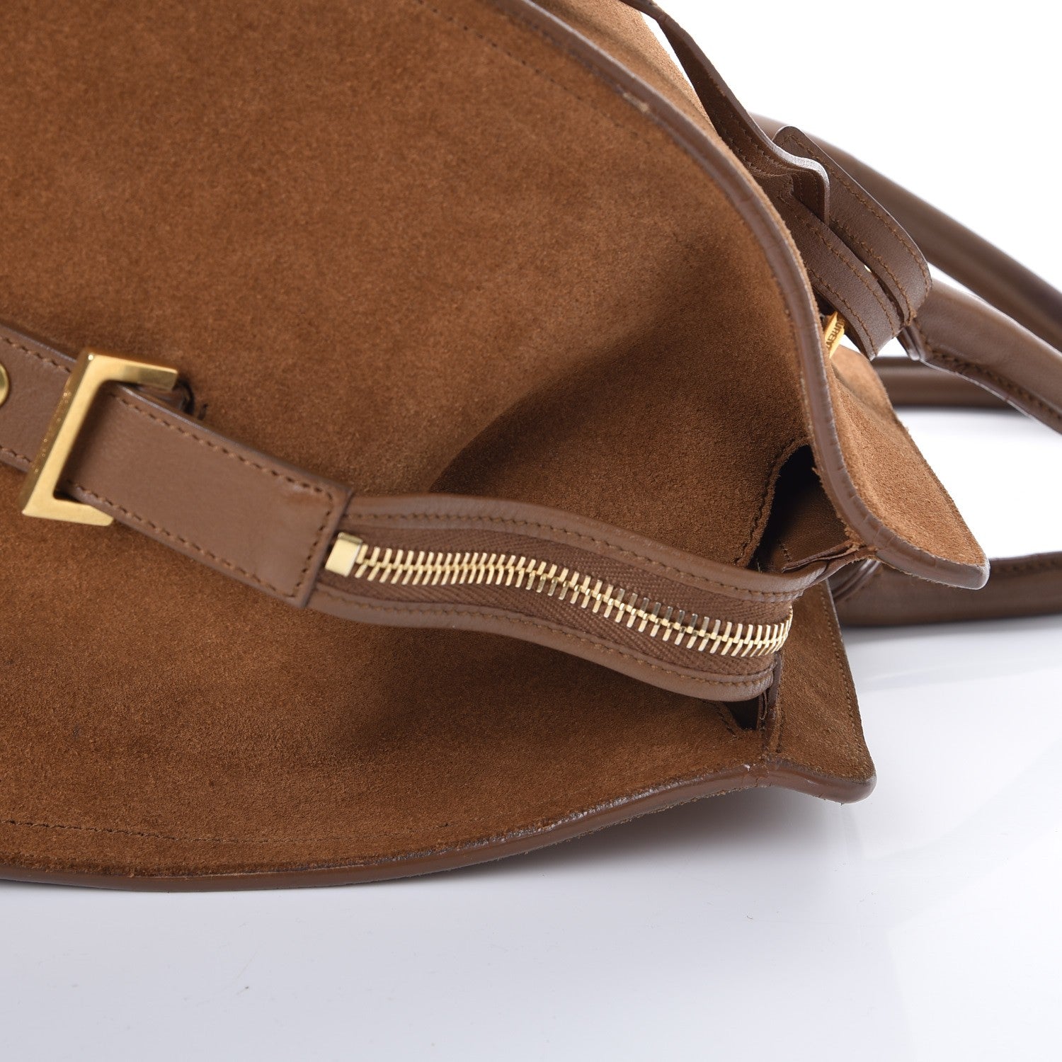 Saint Laurent Suede Medium Classic Y Cabas Light Ocre 26 of 26