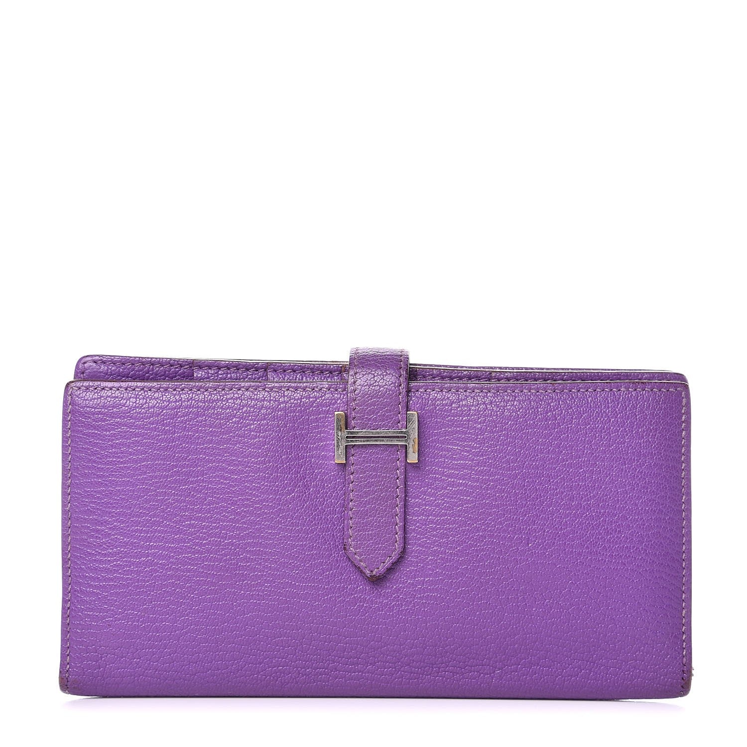 Hermes Chèvre Mysore Bearn Gusset Wallet Parme 1 of 23