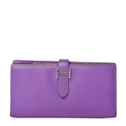 Hermes Chèvre Mysore Bearn Gusset Wallet Parme 1 of 23