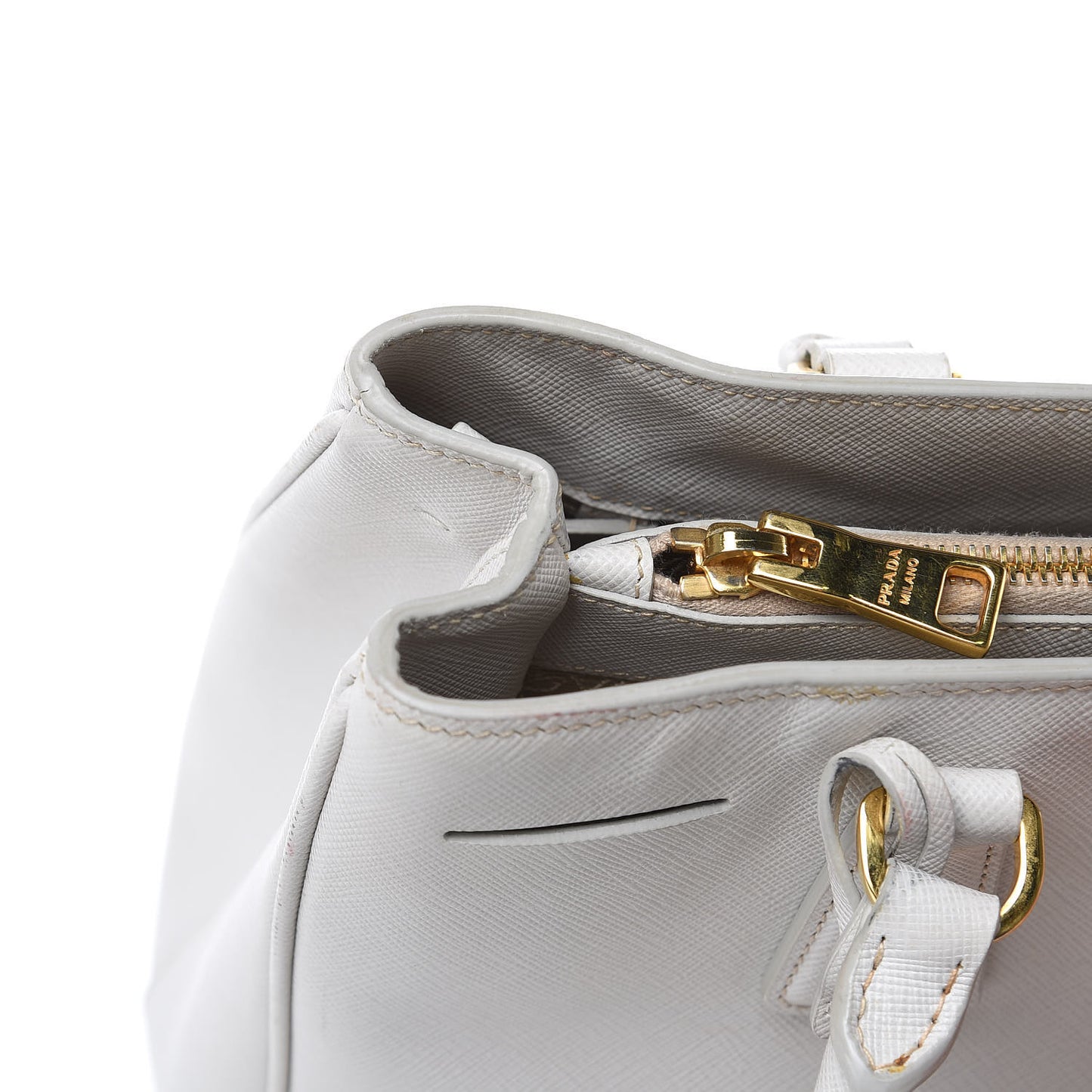 Saffiano Lux Medium Tote Talco