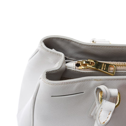 Prada Saffiano Lux Medium Tote Talco 19 of 20