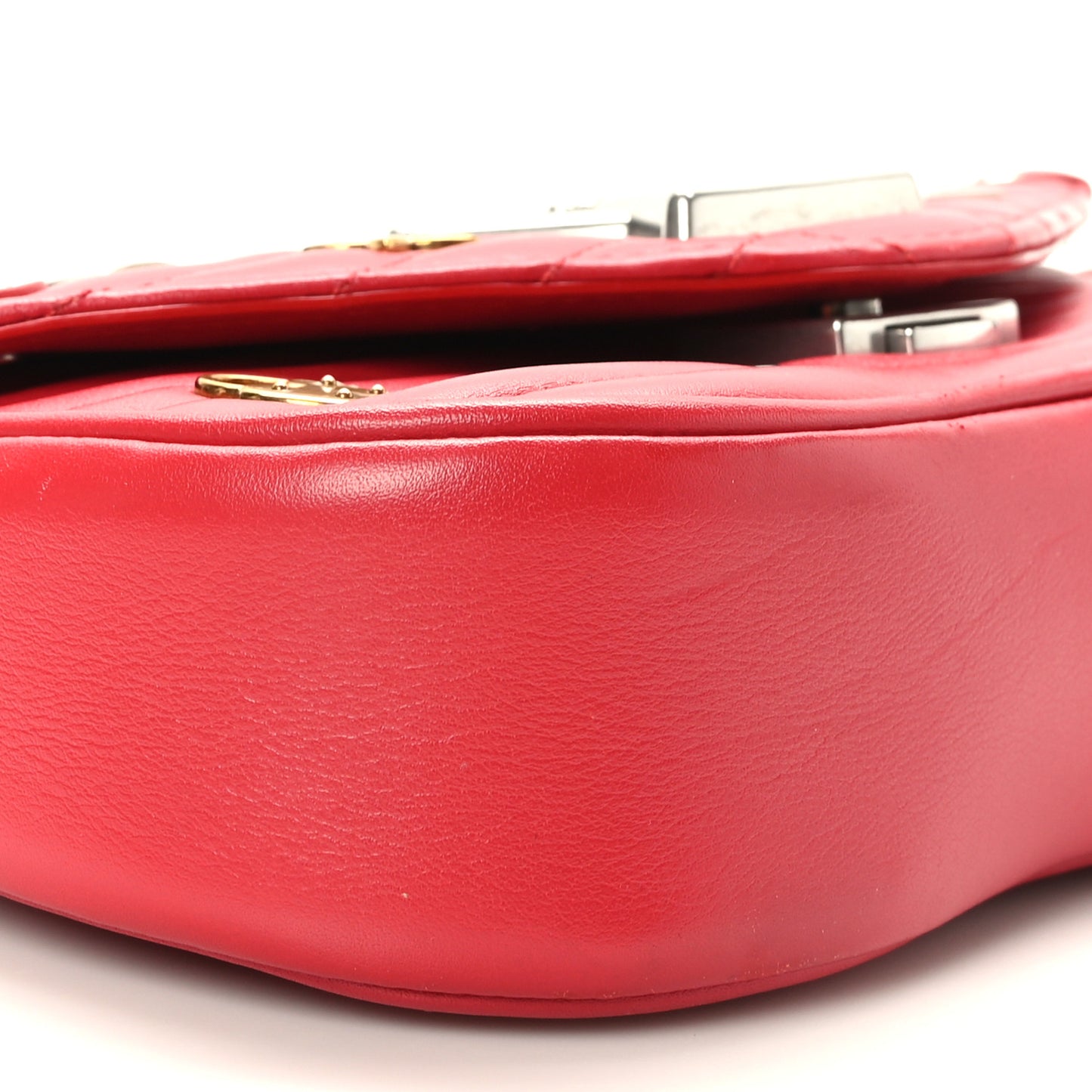 Calfskin Love Lock New Wave Chain PM Scarlet