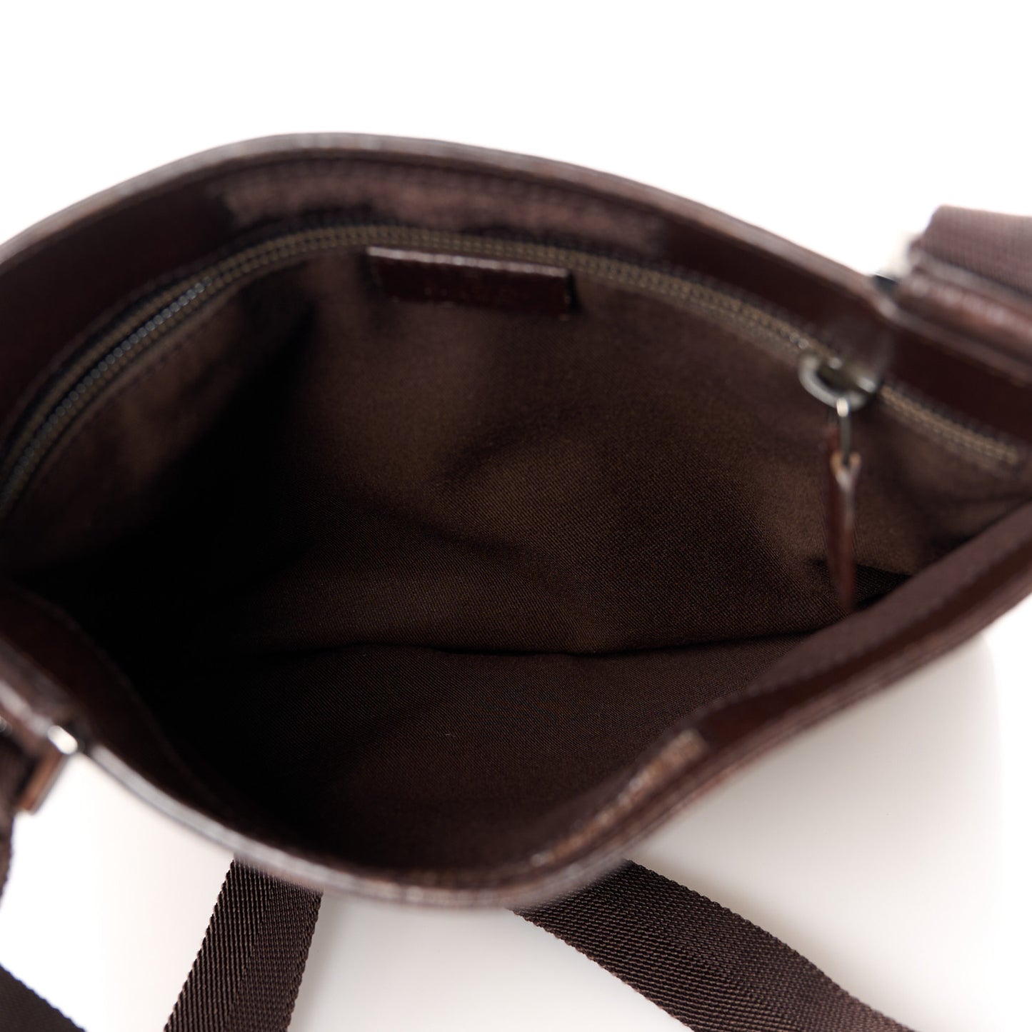 Monogram Messenger Crossbody Bag Dark Brown