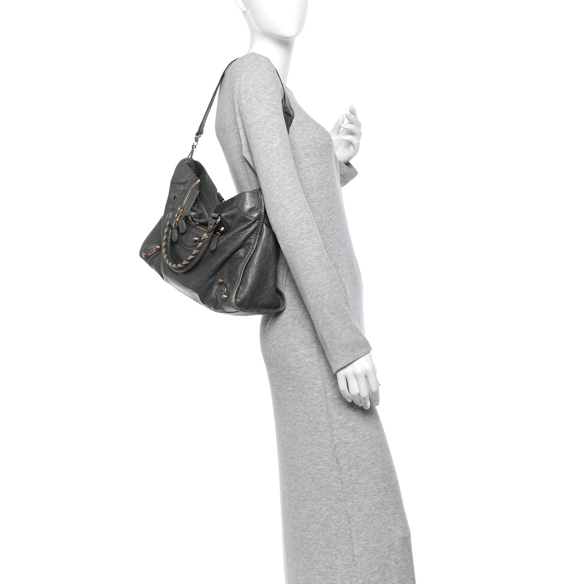 Balenciaga Agneau Giant 12 Rose Gold Hardware City Gris Tarmac 2 of 12