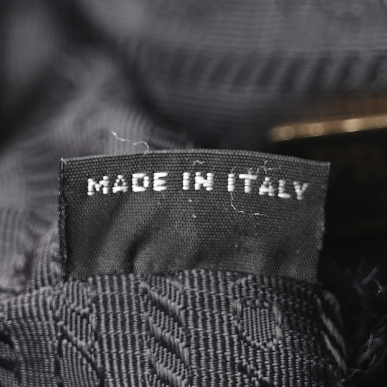 Prada Saffiano Tessuto Nylon Mini Bucket Crossbody Bag Black 6 of 9