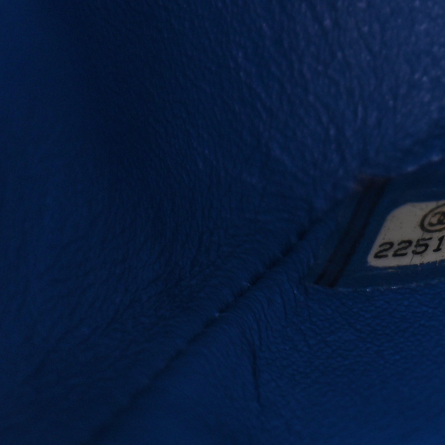 Lambskin Quilted Mini Square Flap Blue