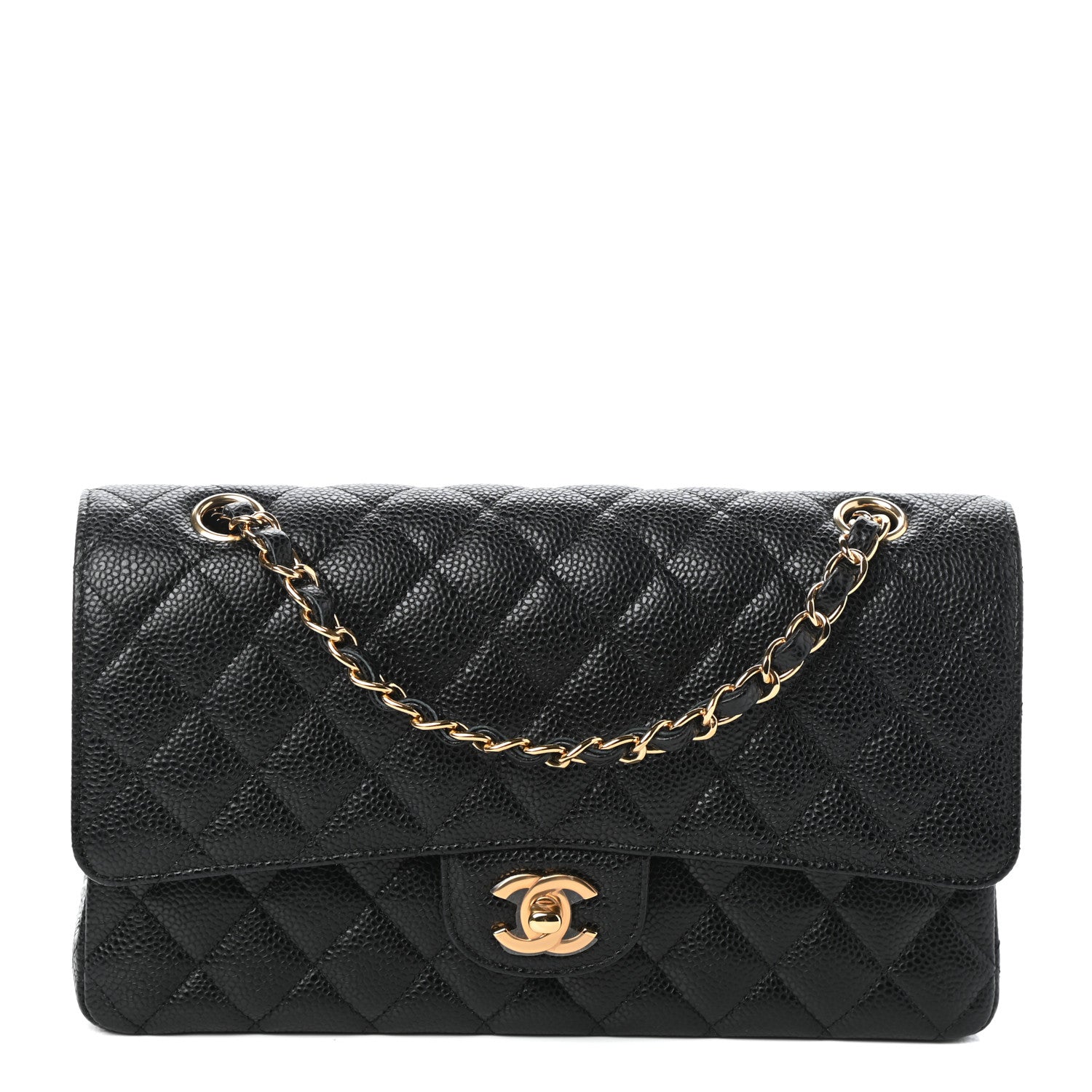 Chanel Caviar Quilted Medium Double Flap Black 1 of 10
