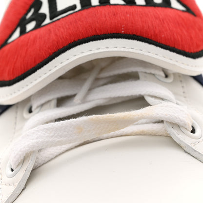 Gucci Calfskin Ayers Web Blind for Love Embroidered Womens Ace Sneakers 40.5 White 13 of 13