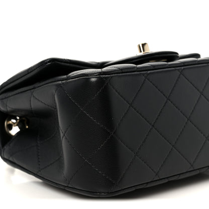 Chanel Lambskin Quilted Mini Square Flap Black 11 of 12