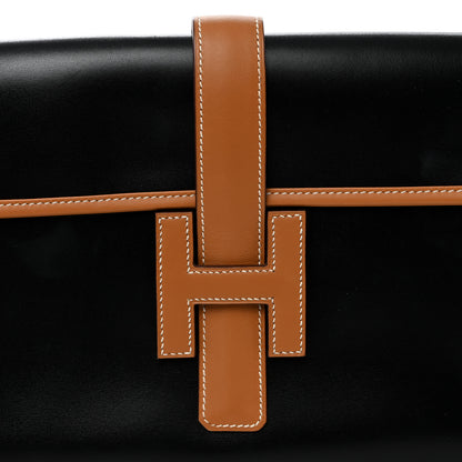 Hermes Box Jige Clutch PM Black Gold 8 of 8