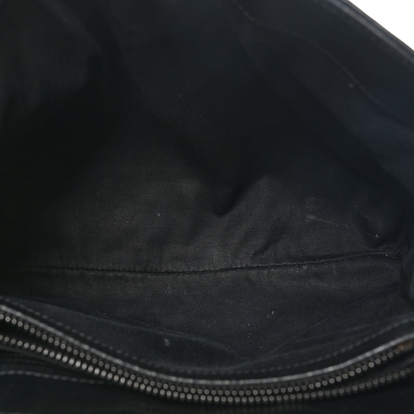 Calfskin Y Quilted Monogram Monochrome Medium Loulou Chain Satchel Black