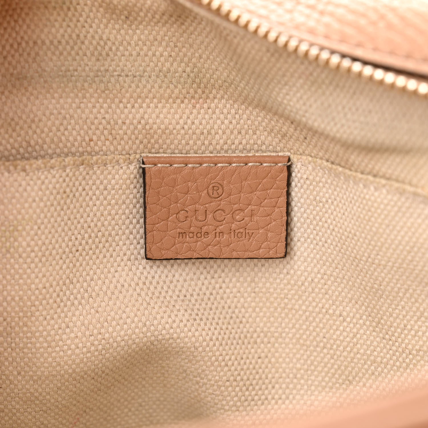 Gucci Pebbled Calfskin Small Soho Disco Bag Camelia 6 of 16
