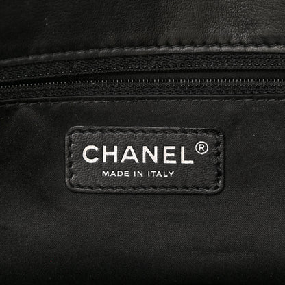 Chanel Lambskin Quilted Maxi Chanel 3 Flap Black 6 of 10