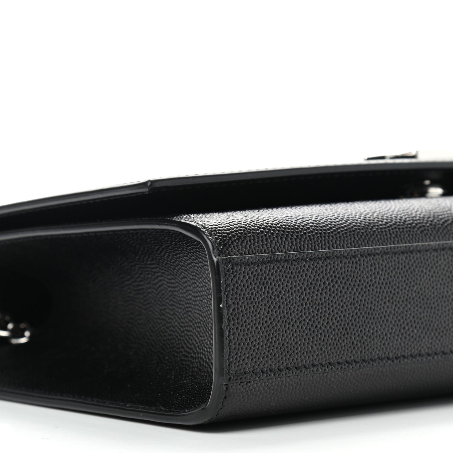 Grain De Poudre Medium Classic Monogram Kate Satchel Black