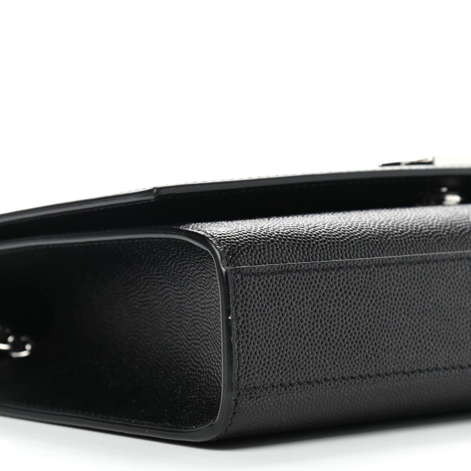 Saint Laurent Grain De Poudre Medium Classic Monogram Kate Satchel Black 7 of 8