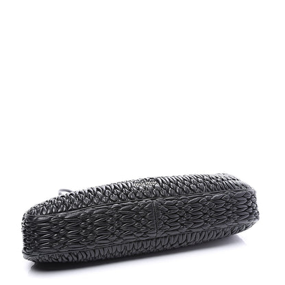 Miu Miu Nappa Matelasse Shoulder Bag Black 3 of 9