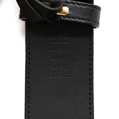 Gucci Calfskin Double G 40mm Belt 80 32 Black 3 of 7